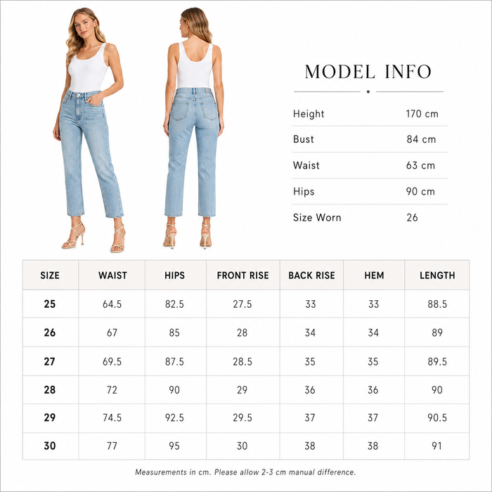 Women's embroidered jeans with medium elastic feel and casual urban fit