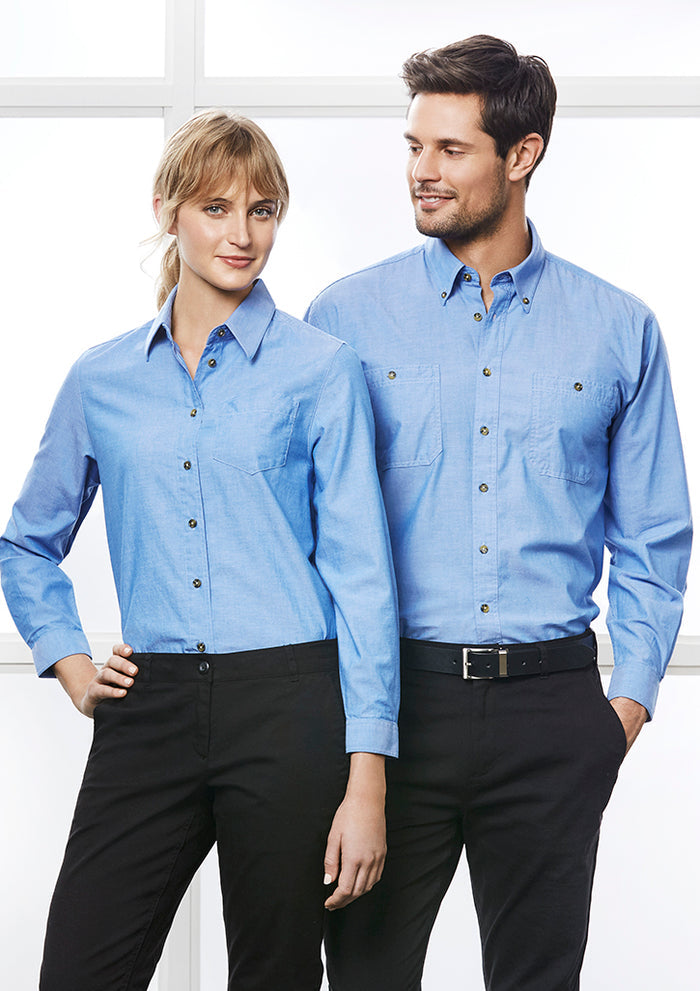 Women's Long Sleeve Chambray Shirt LB6201