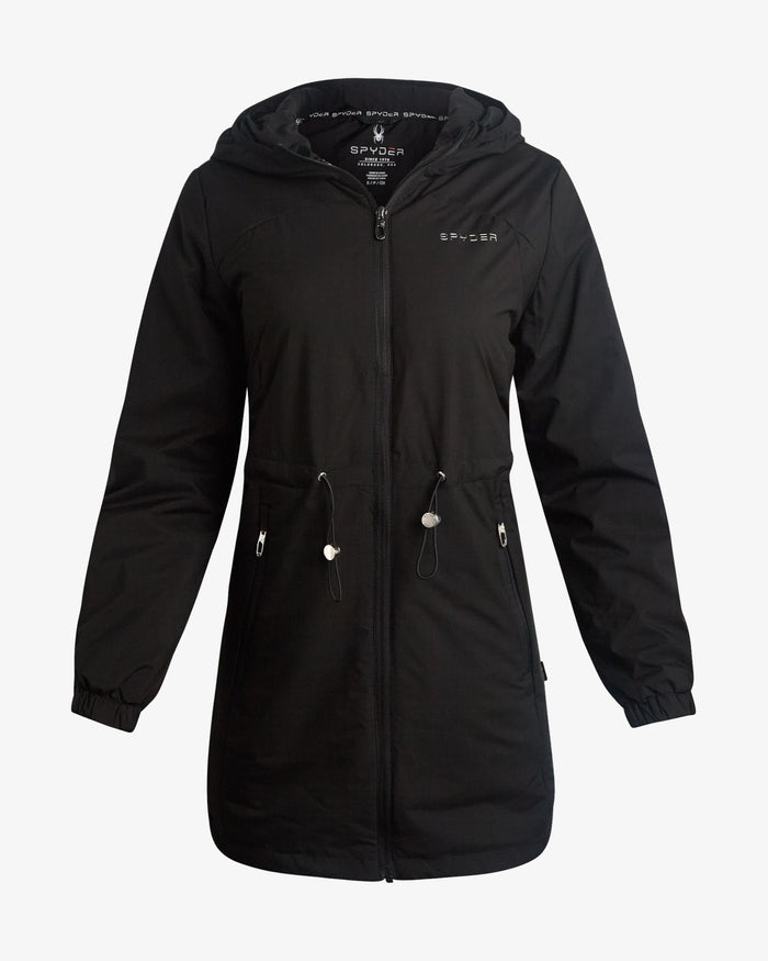 Women's Long Softshell Jacket - Black