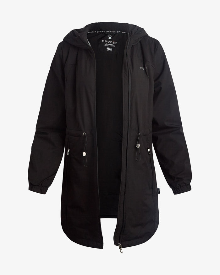 Women's Long Softshell Jacket - Black