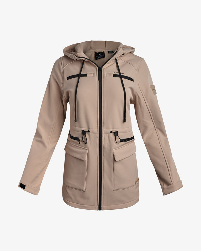 Women's Long Softshell Jacket - Clay