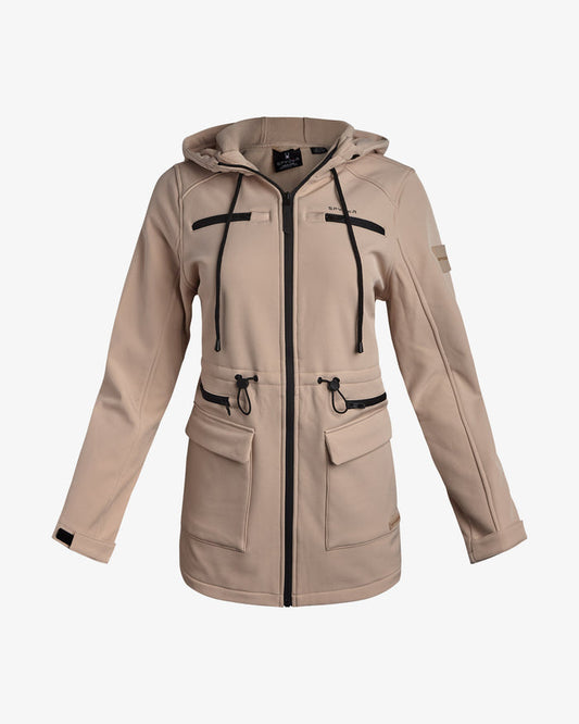 Women's Long Softshell Jacket - Clay