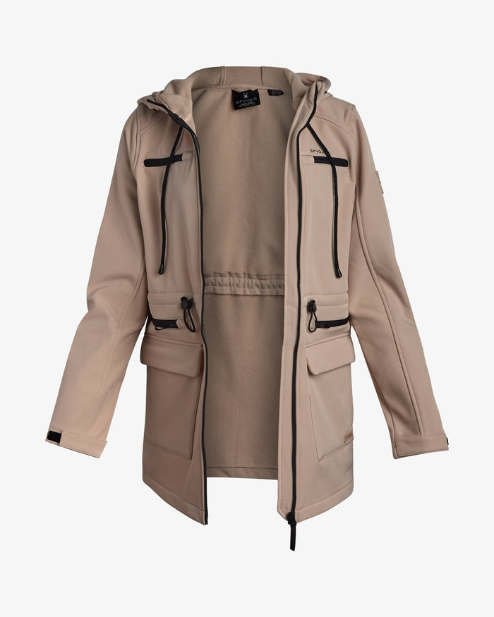 Women's Long Softshell Jacket - Clay