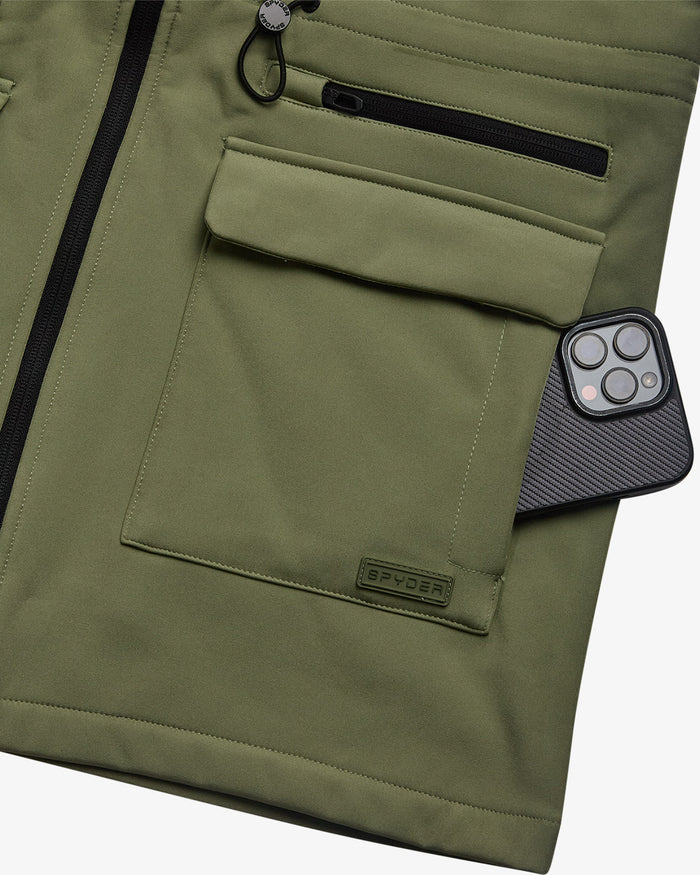 Women's Long Softshell Jacket - Sage