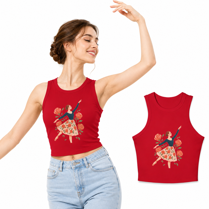 Women's floral tank top in a relaxed lifestyle setting, styled for sunny days, casual plans, light layering and easy outfits.