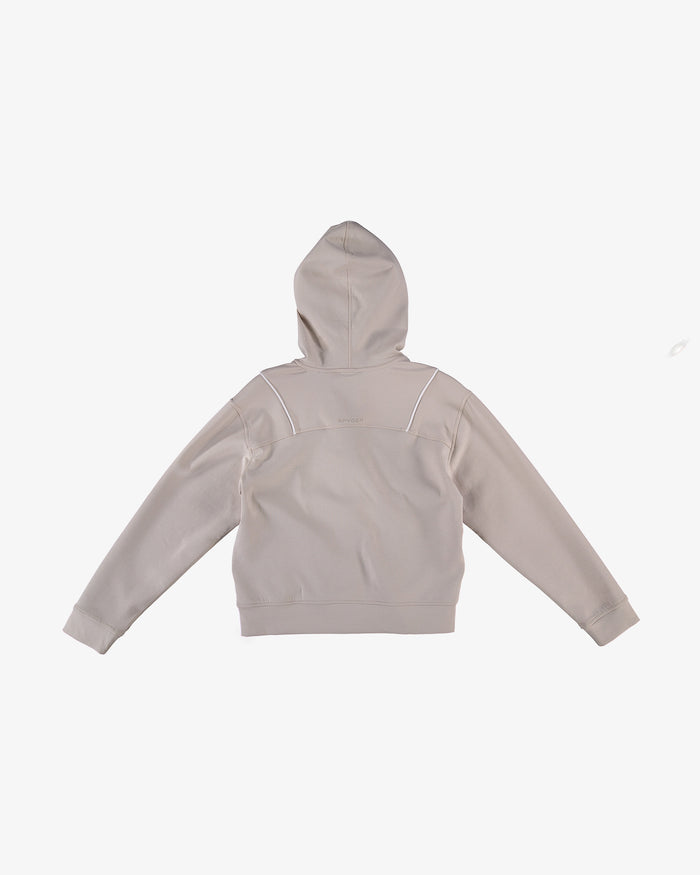 Women's Scuba Zip Hoodie - Bone