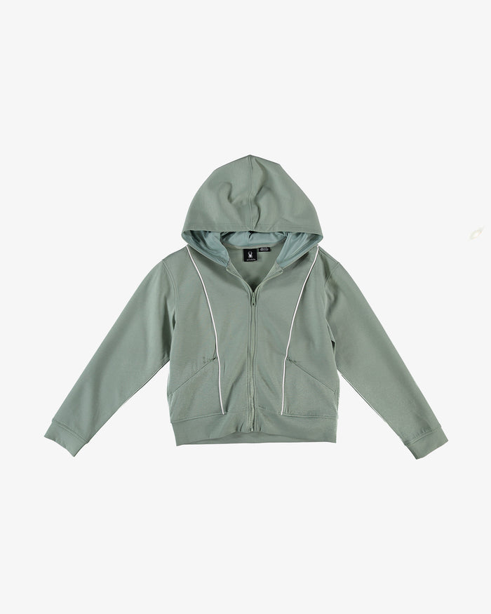 Women's Scuba Zip Hoodie - Seagrass