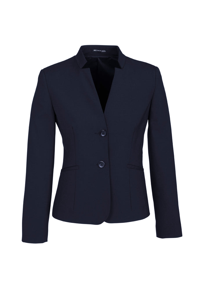 Women's Short Jacket With Reverse Lapel 64013