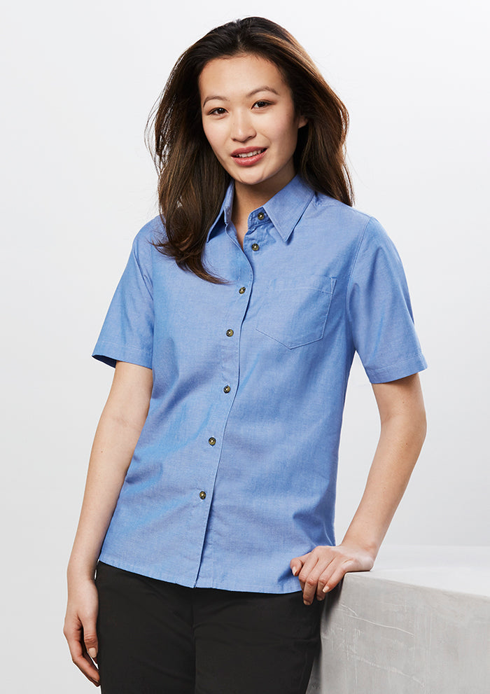 Women's Short Sleeve Chambray Shirt LB6200