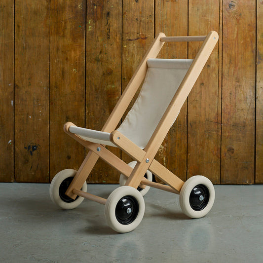 Wooden Doll/Teddy Buggy - Natural