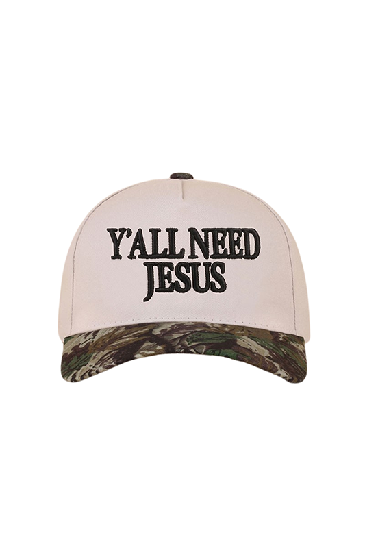 "Y'all Need Jesus" Canvas Baseball Cap-Cute-Trendy-Shop-Womens-Boutique-Clothing-Store