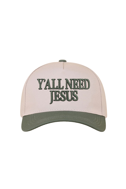 "Y'all Need Jesus" Canvas Baseball Cap-Cute-Trendy-Shop-Womens-Boutique-Clothing-Store