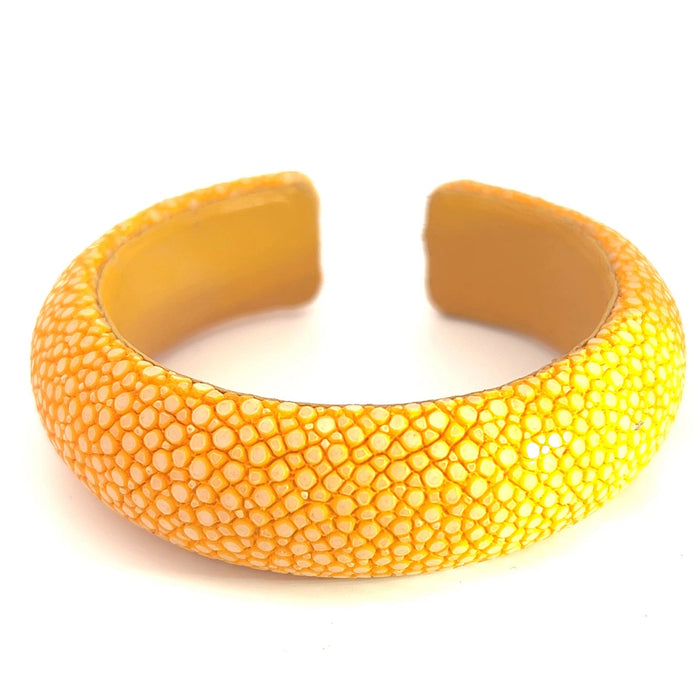 Style the Yellow Shagreen Cuff exclusively at Born To Glam