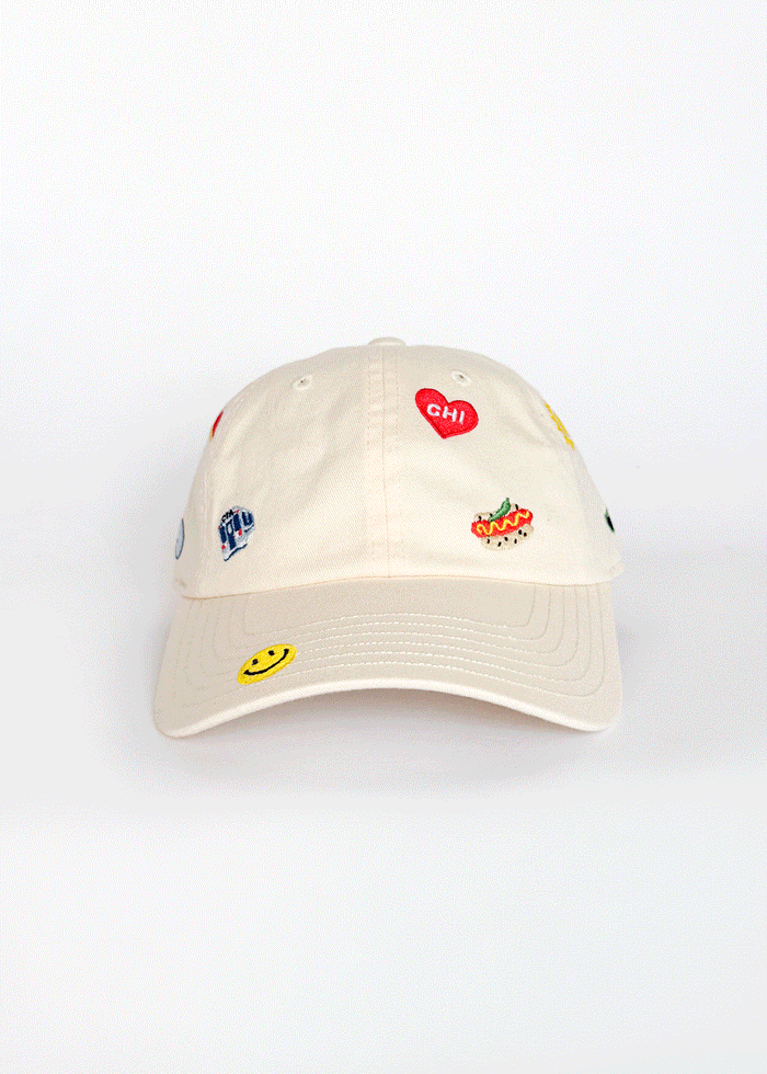 Youth Chicago Icons Hat - Ivory