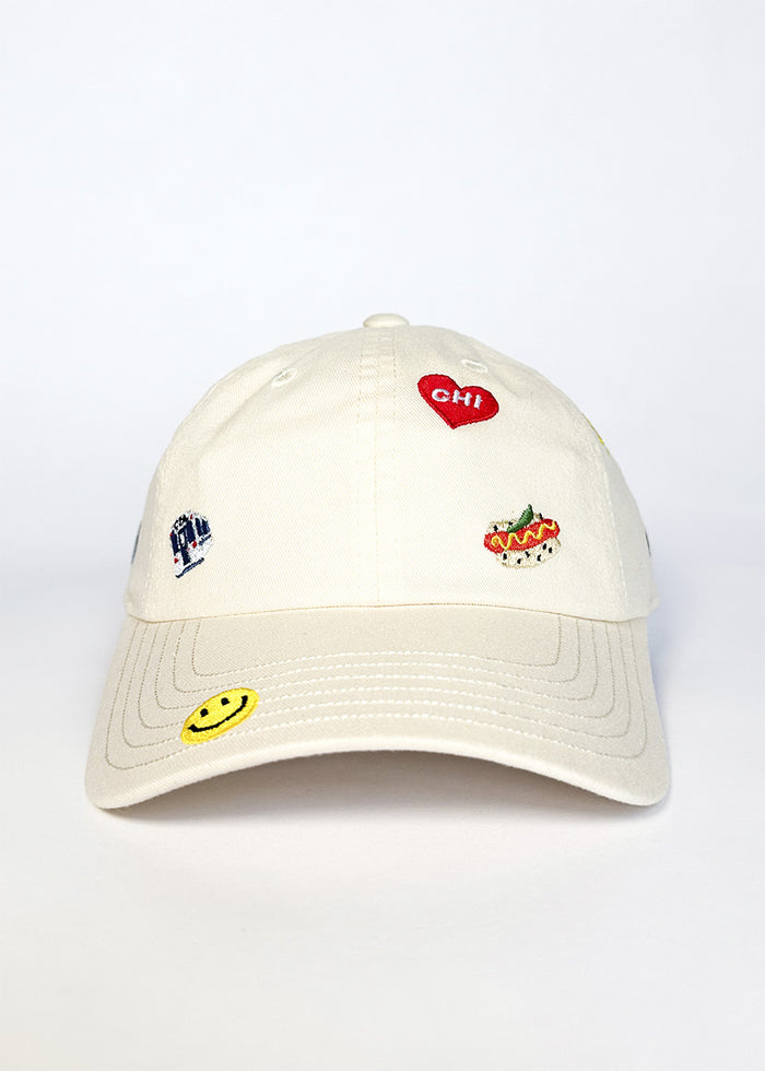 Youth Chicago Icons Hat - Ivory