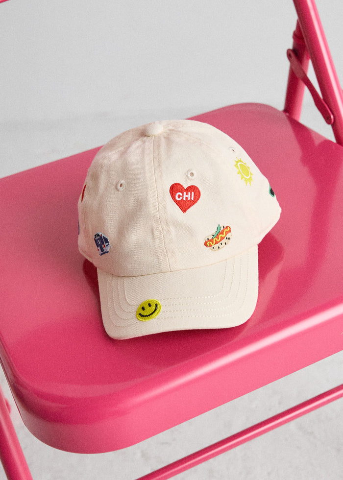 Youth Chicago Icons Hat - Ivory