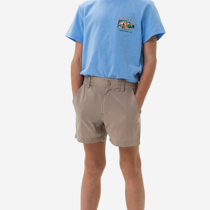 Youth Everyday Short - Cobblestone Khaki - Duck Hunt Pocket