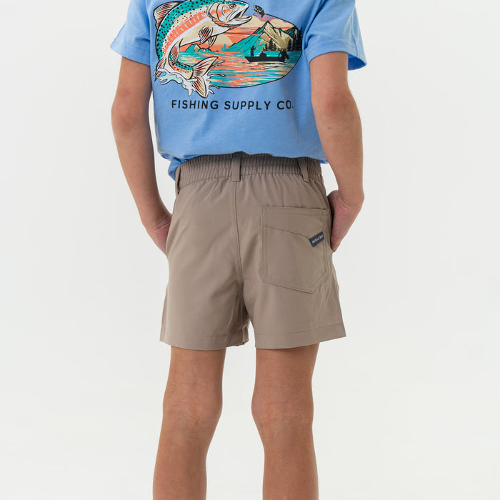 Youth Everyday Short - Cobblestone Khaki - Duck Hunt Pocket