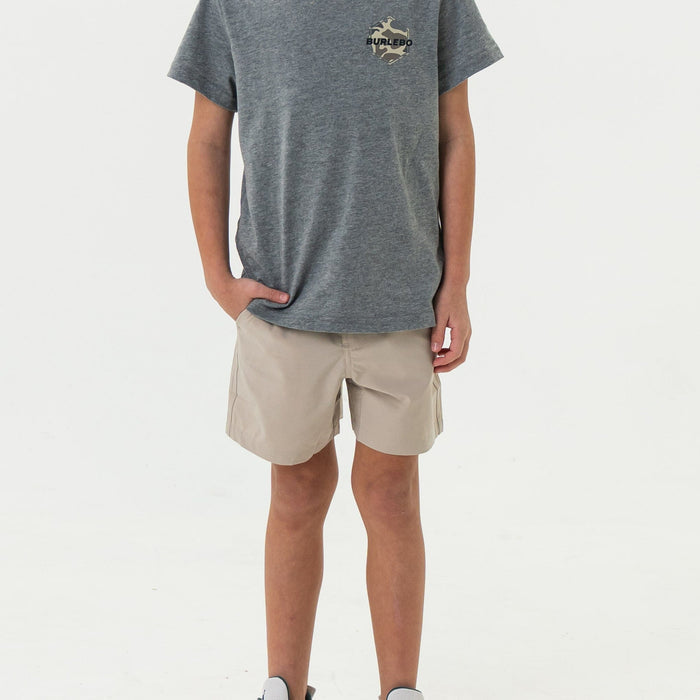 Youth Everyday Short - Light Khaki - American Flag Pocket