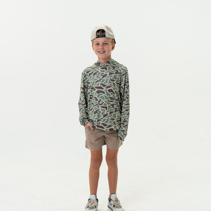 Youth Performance Hoodie - Retro Duck Camo