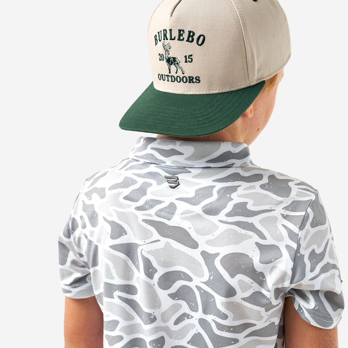 Youth Performance Polo - White Camo