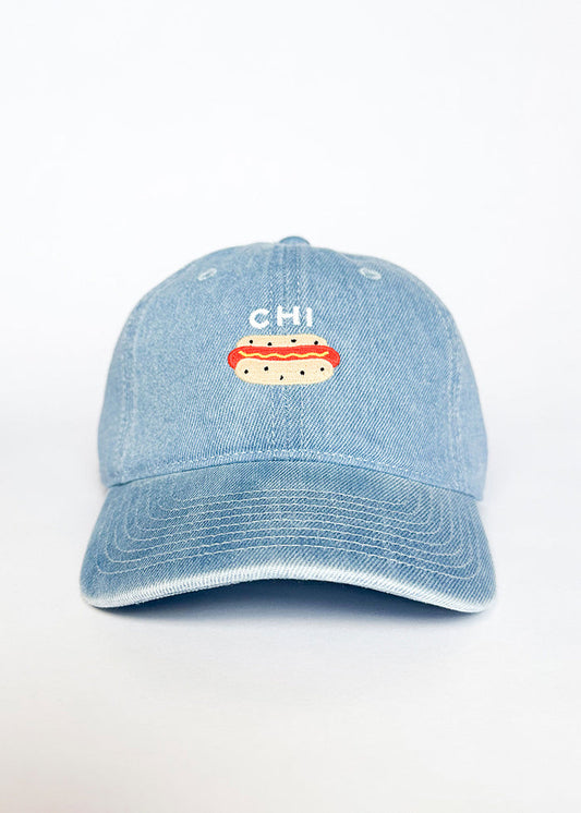 Youth Tiny Chi Hot Dog Icon Hat - Denim