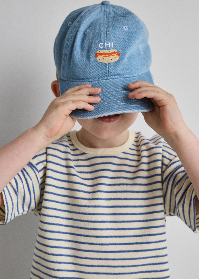 Youth Tiny Chi Hot Dog Icon Hat - Denim